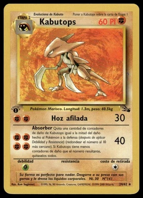 Pokemon Kabutops #24/62 Spanish First 1st Edition Base Set Rare NM - Image 1 of 2