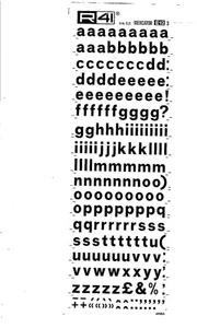 R41 TRASFERIBILI TRASFERELLI LETTERE MAIUSCOLE VARIE MISURE DA 2.1mm A 9.5mm - Foto 1 di 24