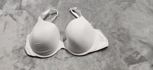 Victoria's Secret 34D White Pointelle Logo Lightly Line Wireless Bra NWT - Picture 1 of 5