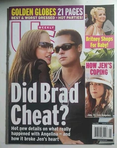 Weekly Us Magazine January 2005 Brad Pitt Britney Spears - Picture 1 of 10