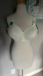 Vanity Fair Damen Voll BH bügelfrei Beauty Rücken weiß/creme 44C Neu mit Etikett - Bild 1 von 6