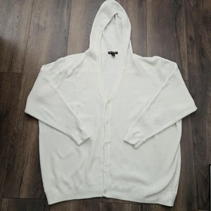 Michael Kors Mens Beige Heavy Cotton Cardigan Hoodie XXXL 3XB - Picture 1 of 10
