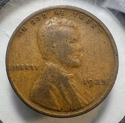 1925-P Lincoln Wheat Cent - Actual Coin Shown - Free Shipping & Tracking INV#409 - Image 1 of 2