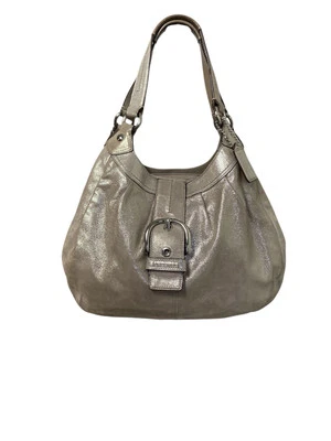 ТРЕНЕР F17219 Soho Lynn металлический кожаный Hobo золото отлива наплечная сумка  - Изображение 1 из 4