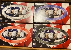 CSN 2003 State Quarter Set, Platinum, Gold, Denver, and Philadelphia Mints. - Picture 1 of 6