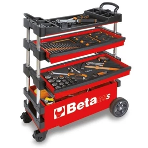 Beta Tools C27S Folding Tool Trolley Red Tool Box 027000203 - Picture 1 of 1