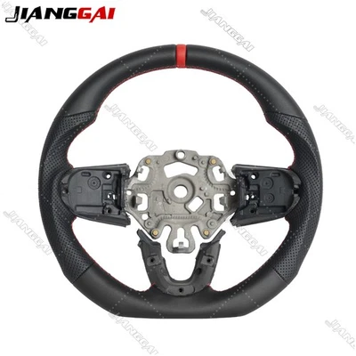 Full Leather Steering Wheel Perforated For Mini F54 F55 F56 F57 F60 Cooper 14-21 - Image 1 of 4