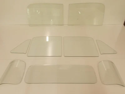 Vidrio transparente 1951 1952 1953 Chevy GMC camioneta parabrisas puerta de ventilación 3 piezas trasera Foto 1 de 4