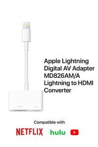 Genuine Apple Lightning to Digital AV Adapter (model MW2P3AM/A) HDMI & Lightning - Picture 1 of 3