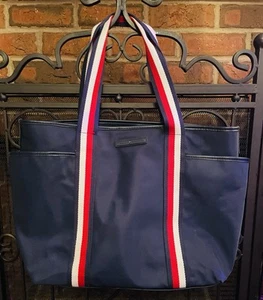 Vintage Tommy Hilfiger Nylon Tasche Navy Blau - Bild 1 von 11