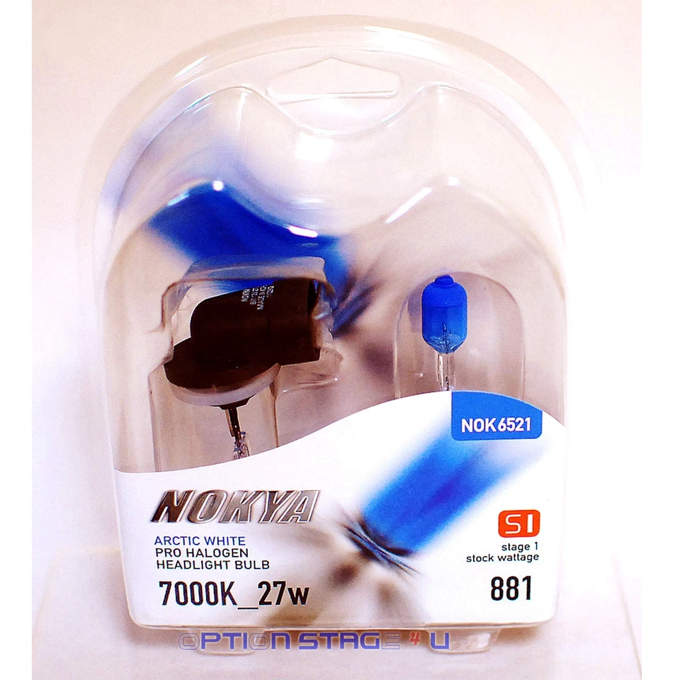 881 Nokya Arctic White Headlight Fog Light Bulb S1 Halogen Bulb NOK6521 - Image 1 of 1