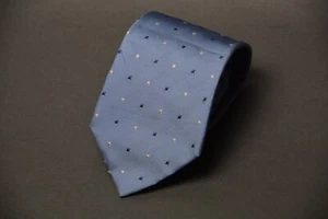 ZADI by ANDREW'S TIES Made in ITALY Silk Tie Men's Blue Necktie Squares 60" - Picture 1 of 4