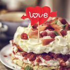  25 Pcs Valentines Day Cake Decors Birthday Picks Decorating Add-Ins Dessert