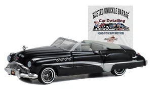 1949 BUICK ROADMASTER RIVERA CONVERTIBLE BLACK 1/64 DIECAST GREENLIGHT 39120 A - Picture 1 of 2