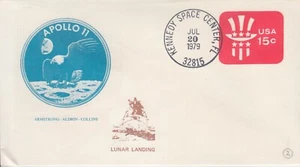 1979 KENNEDY SPACE CENTER FL APOLLO 11 10TH ANNIV. MAN ON MOON w NICE CACHET UA - Picture 1 of 1