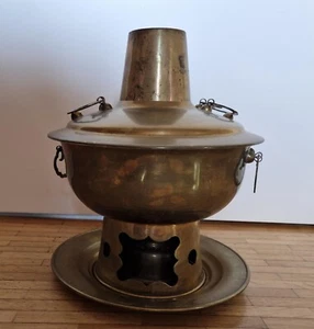 Original Mongolischer Feuertopf/Hotpot; groß; Holzkohle befeuerbar - Neuwertig - Bild 1 von 6