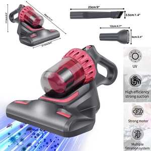 Mattress Vacuum Cleaner 6000W Anti Dust Mite Bed Vacuum Cleaner with UV-C & LCD - Picture 1 of 24