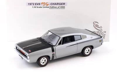 1:18 Classic Carlectables 1972 Chrysler E49 R/T Caricatore Mercury Argento Met - Immagine 1 di 4