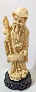 Vintage Shaolin Monk Teacher Statue - Picture 1 of 5