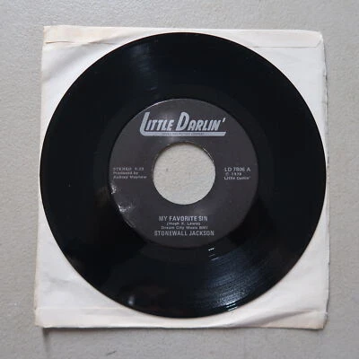 STONEWALL JACKSON I CAN'T SING A LOVE SONG/MY VINYL 45 LITTLE DARLIN' VG 14-97 Foto 1 de 2
