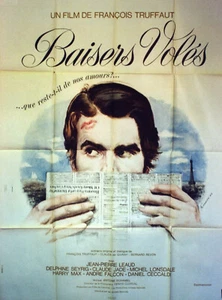 "BAISERS VOLÉS" Affiche originale 1968 (François TRUFFAUT, Jean-Pierre LÉAUD) - Picture 1 of 1
