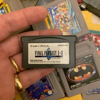 Final Fantasy I & II FF 1 2 with no manual or box Nintendo Gameboy Advance GBA - Image 1 of 2