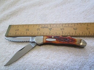 RARE Camillus 707 Knife "Stag" DOUBLE Lockback USA 3-3/4" Closed 1991/94 Fine! - Picture 1 of 8