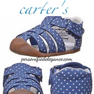 NEW Carter's Every Step Stage 1 Crawl Shoes Blue Size 2 (6 - 9 months) $44 - Picture 1 of 6