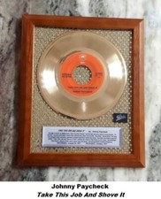 Johnny Paycheck - Take This Job and Shove it GOLD RECORD