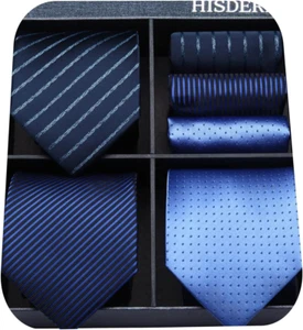 Set 3 de corbatas para hombres varones de seda elegantes modernas NUEVO USA - Picture 1 of 7