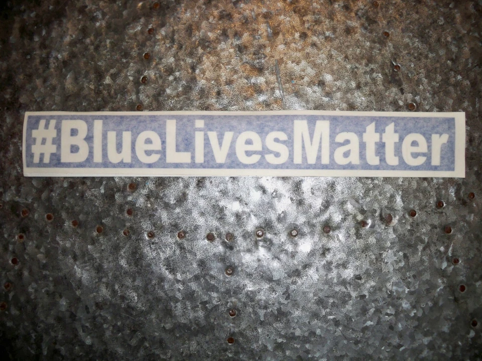 Blue Lives Matter Window Sticker support law enforcement police thin line 12" - Image 1 of 1