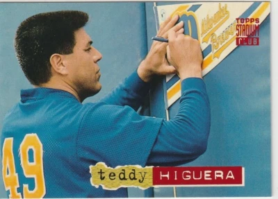 1994 Stadium Club #273 TEDDY HIGUERA Milwaukee Brewers - Image 1 of 2