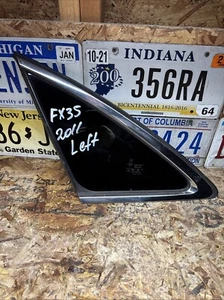 09-17 INFINITI QX70 FX35 FX50 REAR LEFT QUARTER WINDOW GLASS, OEM LOT3414 - Picture 1 of 2