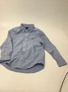 Polo Ralph Lauren Blue Boy Cotton Oxford Sport Big Kid 7 - Picture 1 of 2