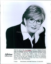 Vintage Intimate Portrait Sally Jessy Raphael Profiled On Lifetime Tv 8X10 Photo