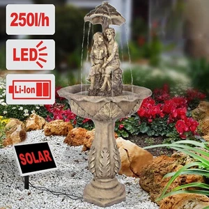 SOLAR BRUNNEN FUENTES DE JARDÍN BRUNNES ADORNOS SOLAR JUEGO DE AGUA BOMBA DE ESTANQUE - Imagen 1 de 8