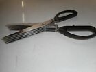 Vintage 5 Blade Craft Scissors - 4.5" Blades - Fringe - Scrapbooking - Herbs