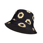 Unisex Reversible Sunflower Bucket Hat Sun Hat Women Men's Bucket Hats Beach Hat