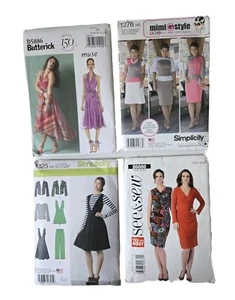 Lote De 4 Patrones De Costura SIMPLICITY Mujer Talla S-L Butterick, See&See Estilo Mimi - Imagen 1 de 6