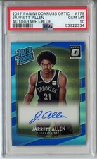 2017-18 Donruss Optic Jarrett Allen RC Rookie AUTOGRAPH BLUE Auto 27/49 PSA 10