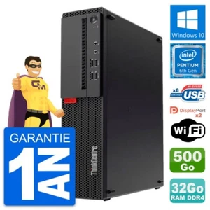PC Lenovo Thinkcentre M910s SFF G4400 RAM 32Go Festplatte 500Go Windows 10 Wifi - Bild 1 von 7