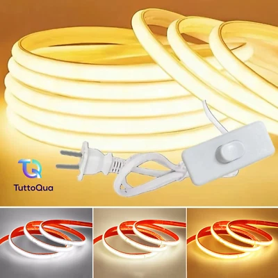 Strisce LED 220V Striscia Alta Luminosità Adesiva da 0,5m STRIP LED Dimmerabile - Immagine 1 di 3