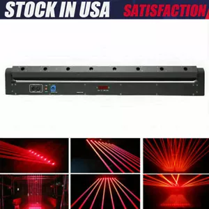 DJ laser Light 8 Eyes RedBeam Bar Moving Head Stage Lazer Lighting Disco Club - Picture 1 of 11