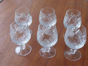 6 Cognac-Schwenker mit sehr schöner Verzierung - Höhe ca. 12 cm - Bild 1 von 5