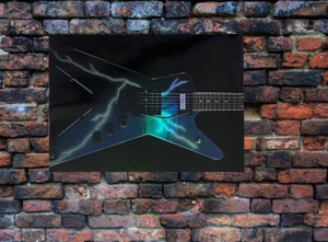 color changing holographic poster Pantera Dimebag Darrell ML Dean guitar 24"x18" - Picture 1 of 7