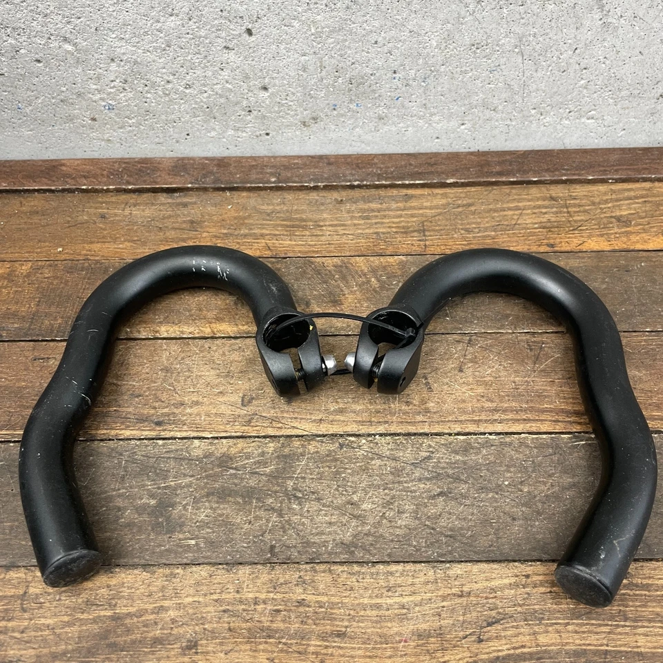 Manillar de colección con abrazadera de barra de caída en extremos de extensión 27,2 Origin8 negro DropIn Foto 1 de 4