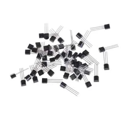50pcs/set Transistor NPN black BC547 BC547B 0.1A/45HFBPo.H4 - Image 1 of 4