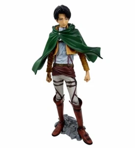 Banpresto Attack On Titan Levi Ackerman Figure 2014 9.75" Rock Base Anime - Picture 1 of 8