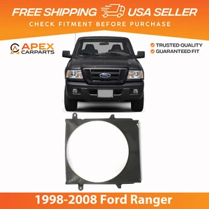 New Fan Shroud Radiator Fan For 1998-2008 Ford Ranger 3.0L FO3110119 F87Z8146CA - Bild 1 von 6