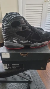 Jordan 8 Retro Black Cement/Bred Brand New W/box Size 8 - Picture 1 of 6